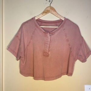 Free People Mauve Cropped Top